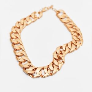 Zara Wide Link Flat Chain Necklace